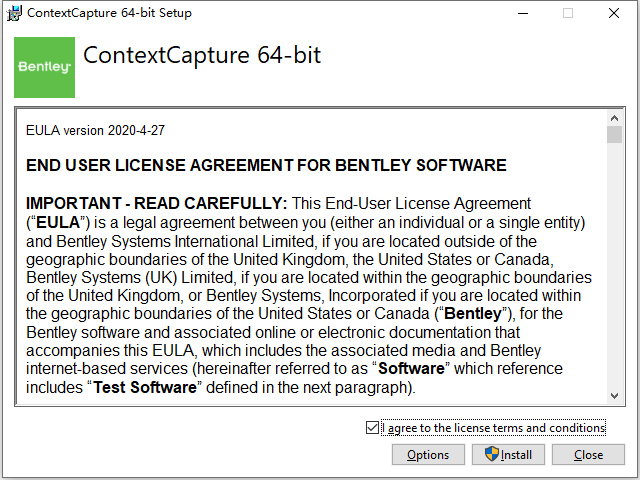 ContextCapture CONNECT Edition v10.20 64位英文版安装教程