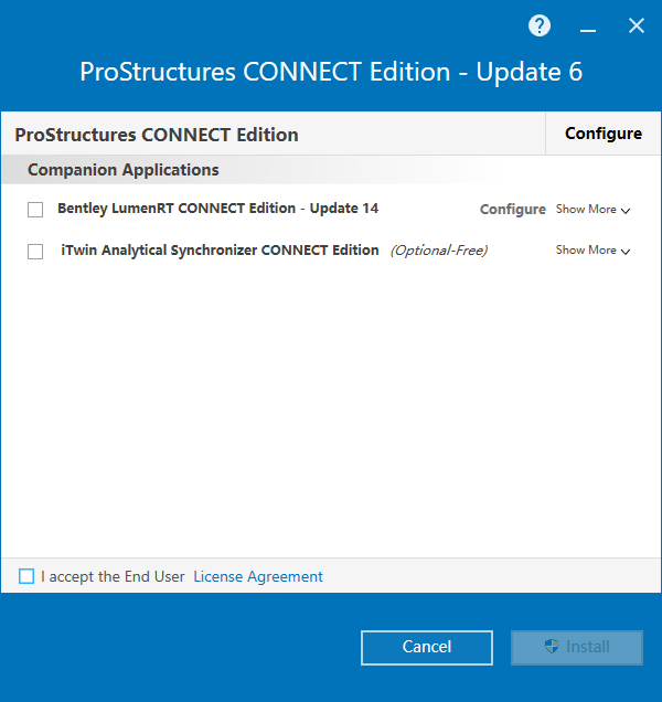 Bentley ProStructures CONNECT Edition v10.06 64位英文版安装教程