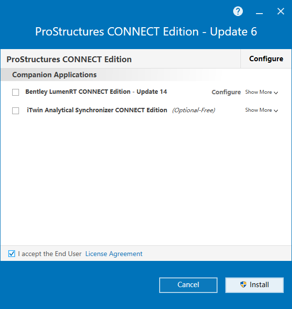 Bentley ProStructures CONNECT Edition v10.06 64位英文版安装教程