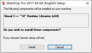 草图大师Sketchup Pro 2017 v17.2.2 64位英文版安装教程