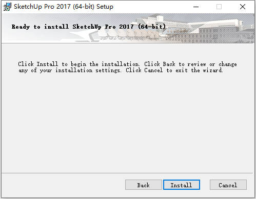 草图大师Sketchup Pro 2017 v17.2.2 64位英文版安装教程