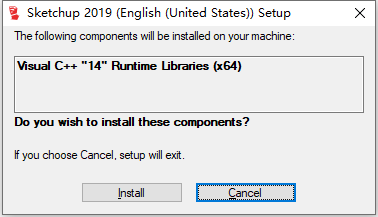 草图大师Sketchup Pro 2019 v19.3.253 64位英文版安装教程