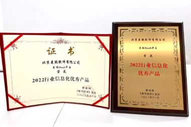 喜讯！麦聪DaaS平台荣获“2022行业信息化优秀产品”奖