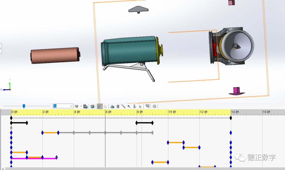 用SolidWorks制作装配动画