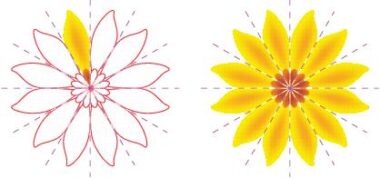 CorelDRAW 2019中将对称组作为单个实体进行编辑