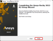Ansys Rocky version: 2022 R2 Windows版安装说明