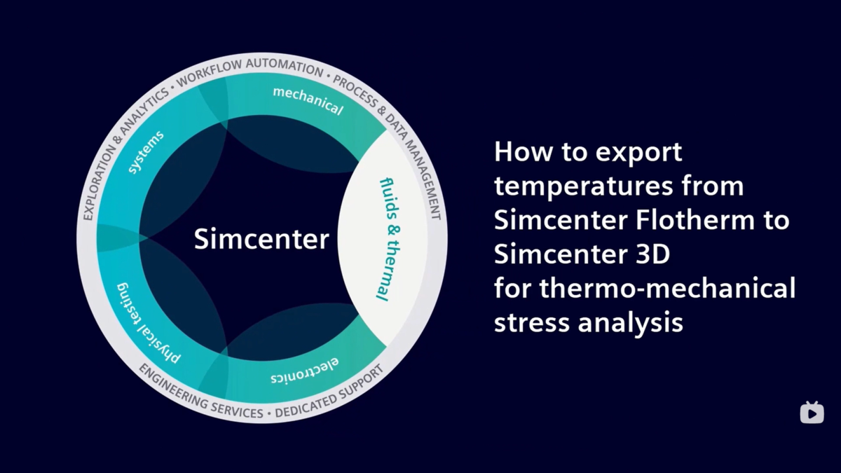 软件小技巧！如何从热仿真软件Flotherm导出温度结果到Simcenter 3D进行热机械应力分析