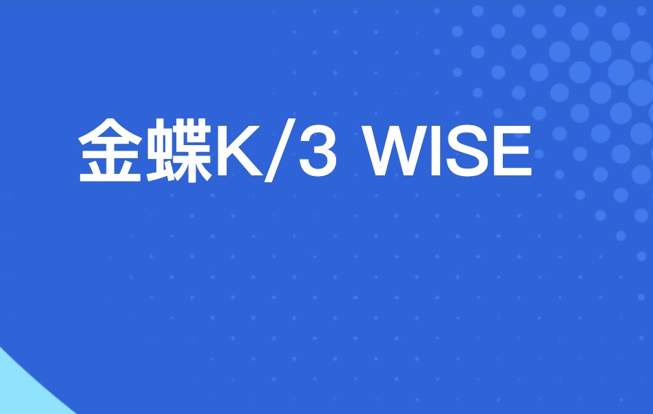 金蝶K/3 WISE