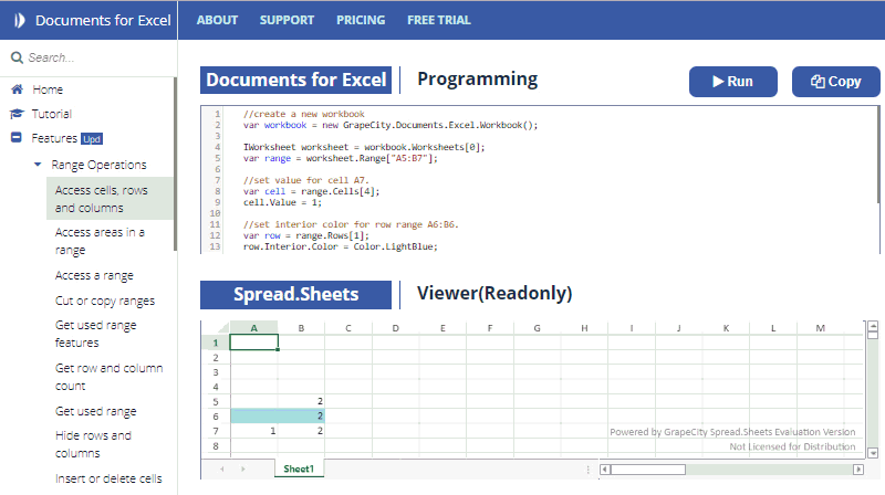 rapeCity Documents for Excel 01