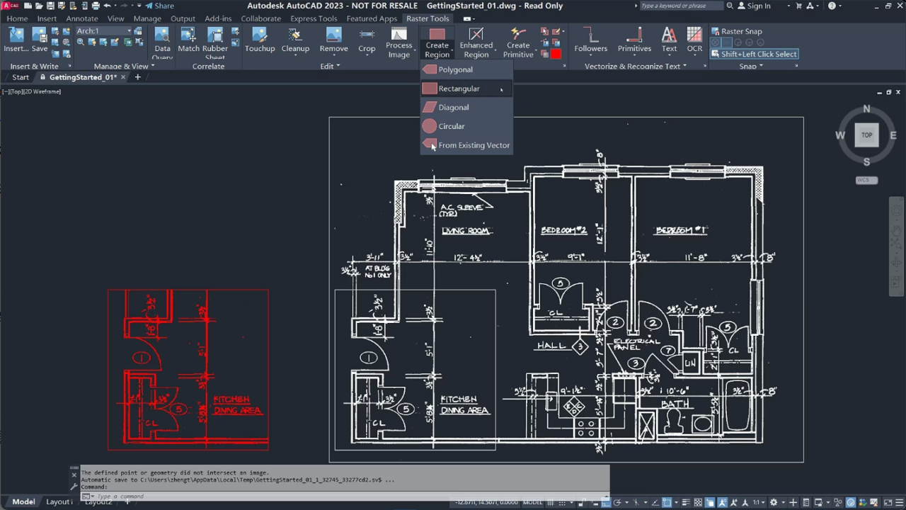 AutoCAD Raster Design 光栅图元操作 (REM)