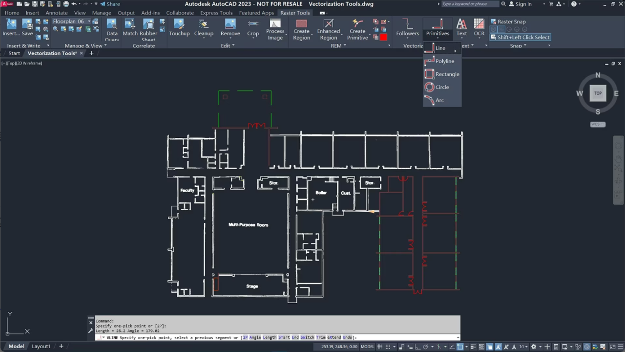 AutoCAD Raster Design 矢量化工具