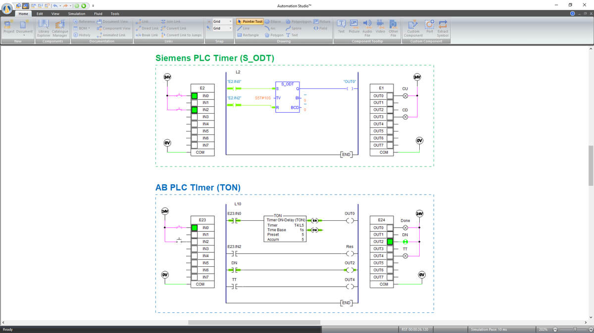 Automation Studio PLC可编程逻辑控制器2