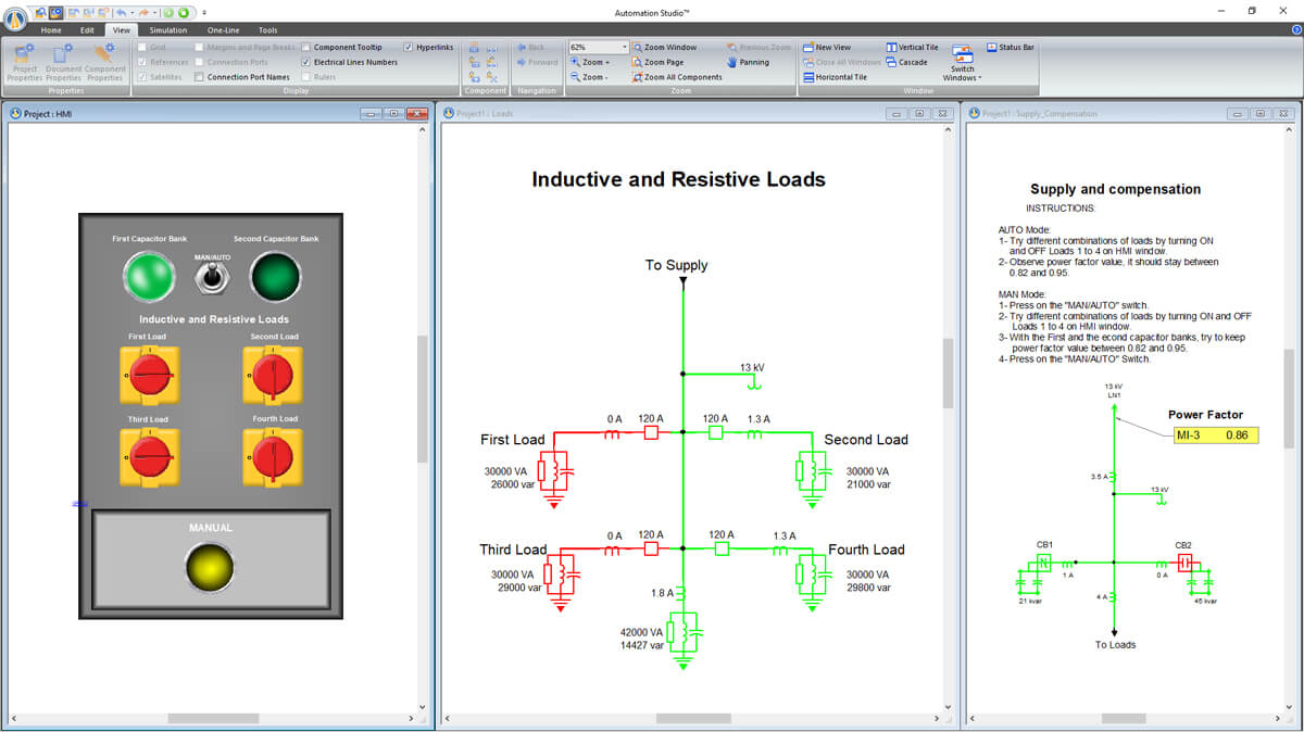 Automation Studio 电工单线图1