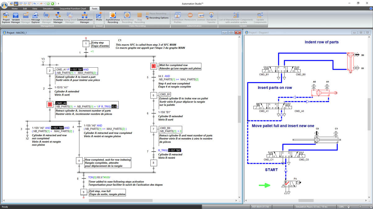 Automation Studio 顺序功能图1