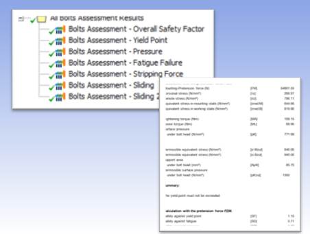 Bolt Assessment inside ANSYS 螺栓各安全因子的评估计算