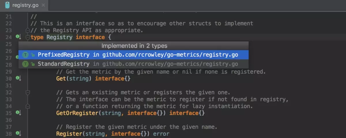 JetBrains GoLand 快速导航1