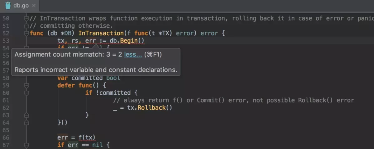 JetBrains GoLand 检查与快速修复13