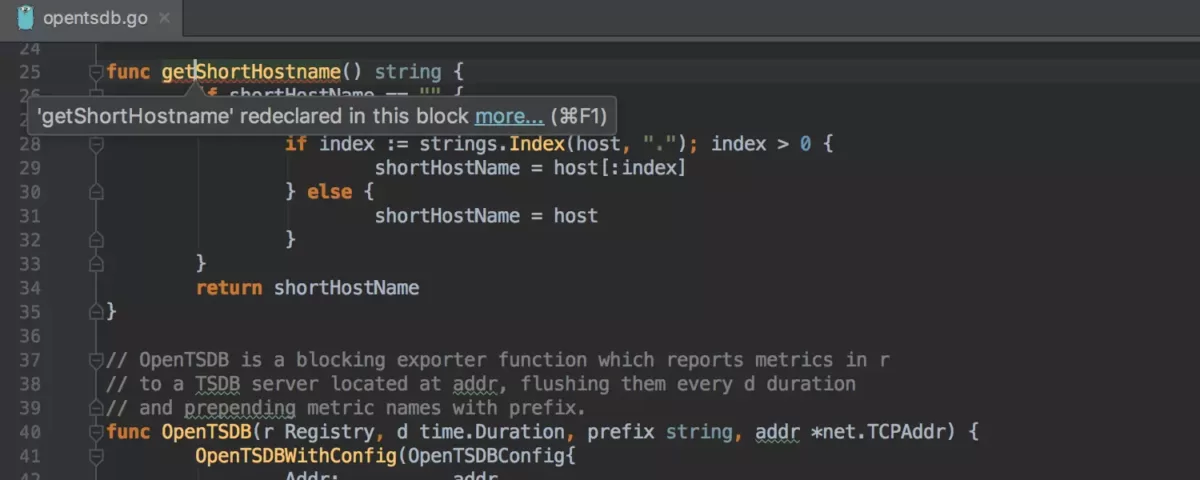 JetBrains GoLand 检查与快速修复9
