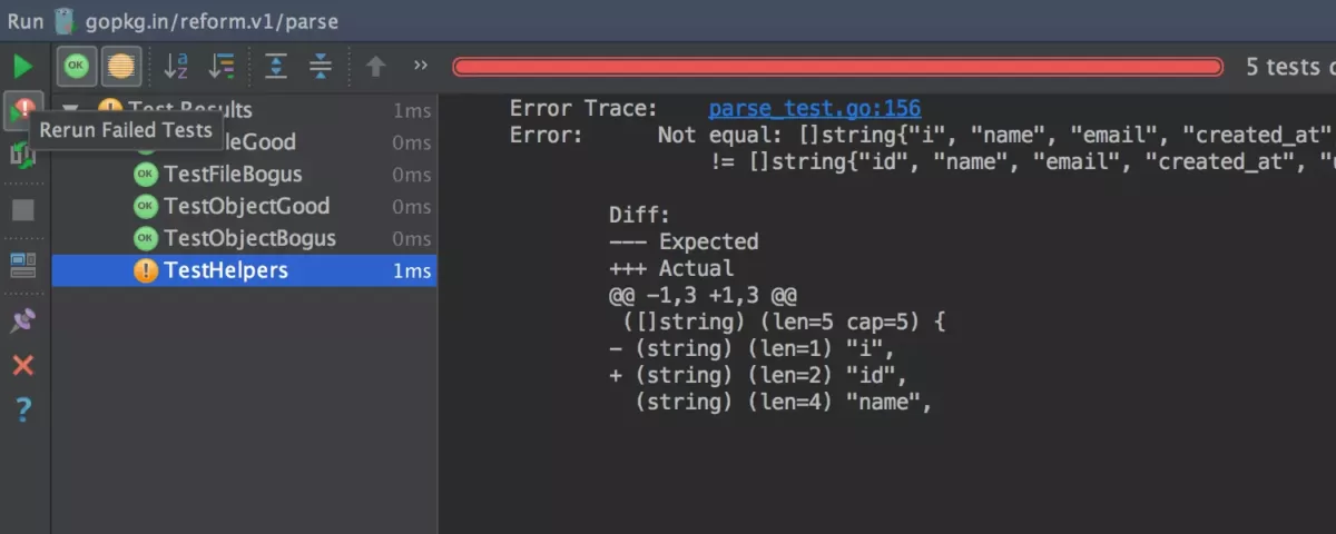 JetBrains GoLand 测试运行程序