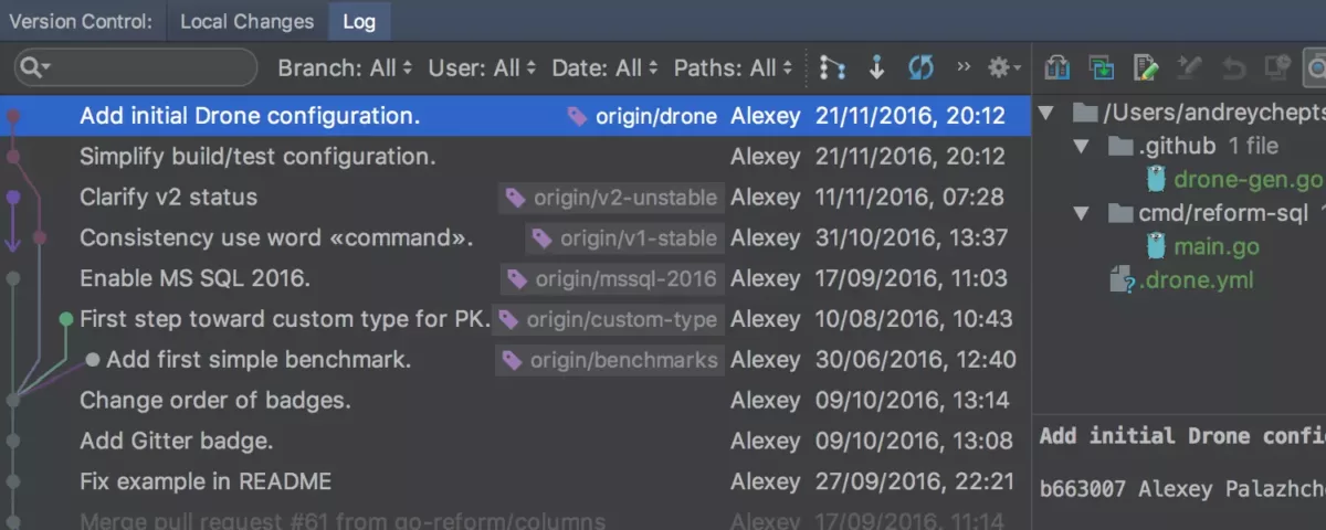 JetBrains GoLand 版本控制