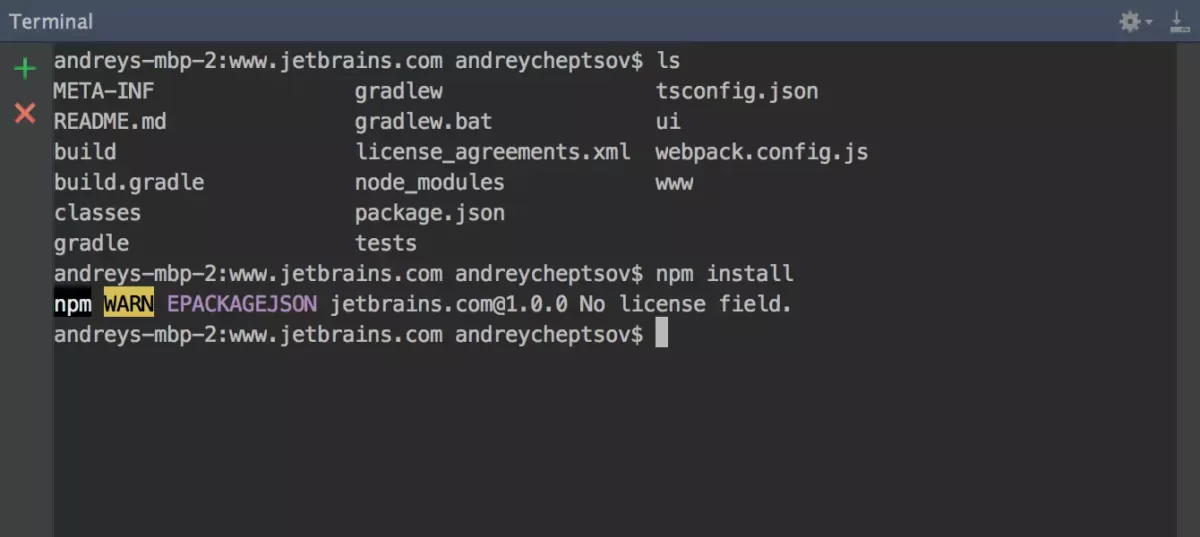 JetBrains GoLand 终端