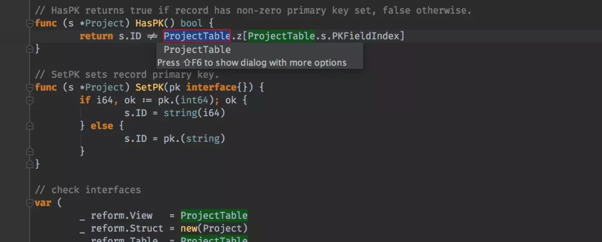 JetBrains GoLand 重构