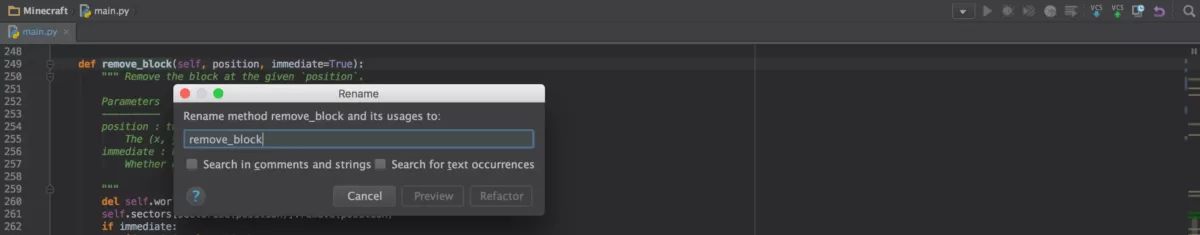 Jetbrains PyCharm 快速且安全的重构