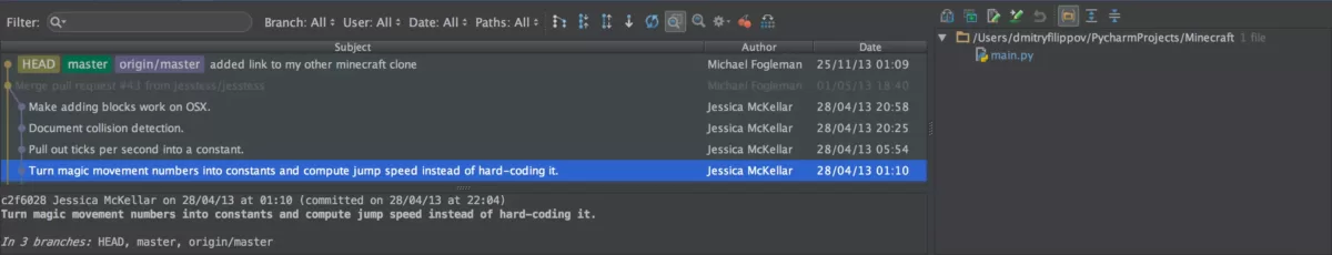 Jetbrains PyCharm 版本控制系统