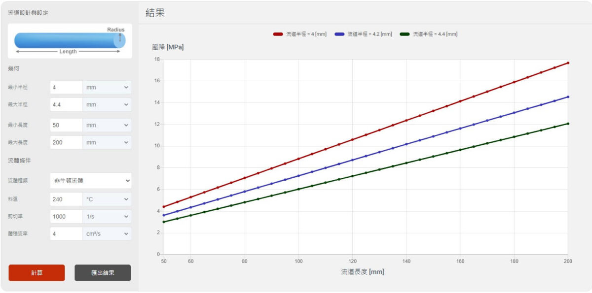 Moldex3D Material Hub Cloud 材料云 设计估算器2
