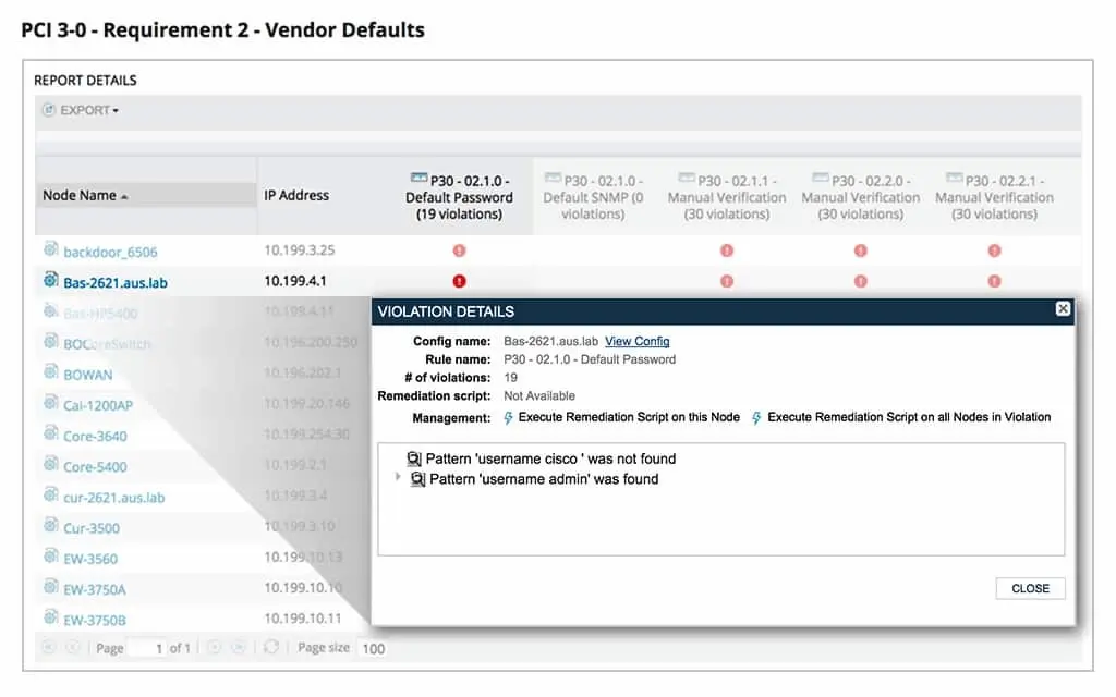 SolarWinds Network Configuration Manager 使多供应商设备数据集中化