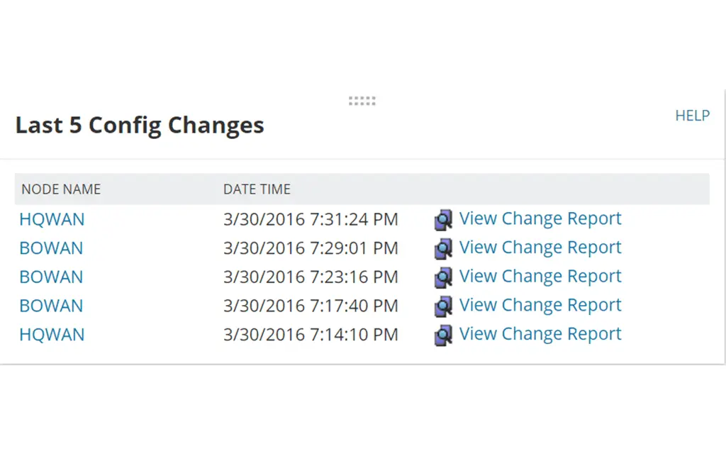 SolarWinds Network Configuration Manager 自动配置比较监控