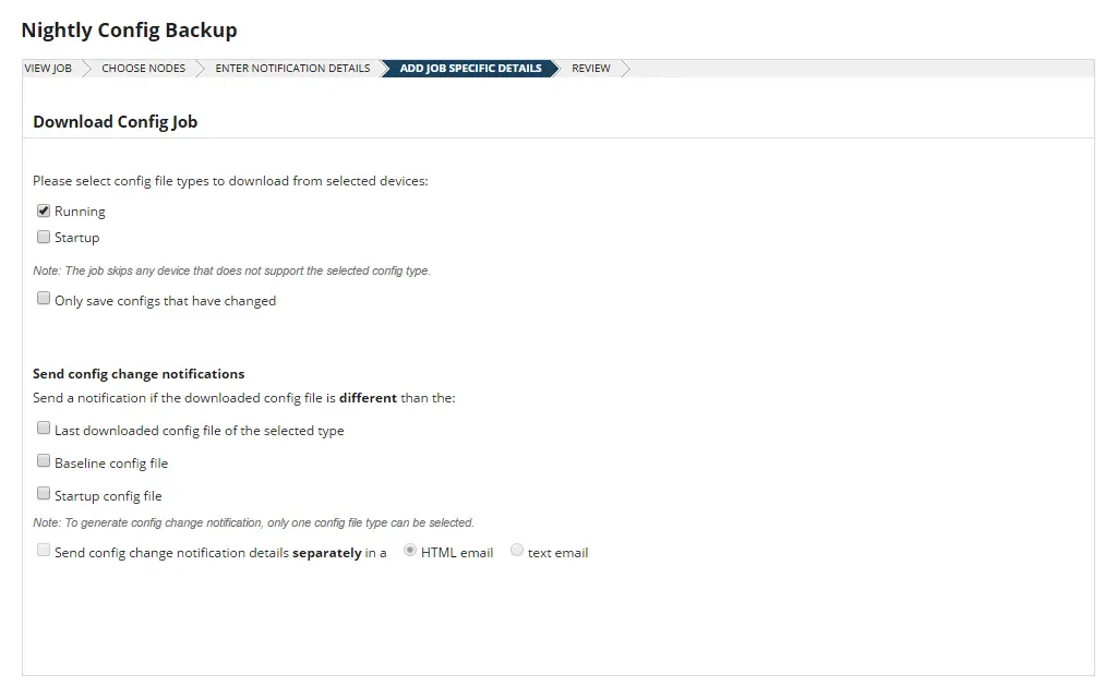 SolarWinds Network Configuration Manager 通过自动化、计划的备份节省时间和精力