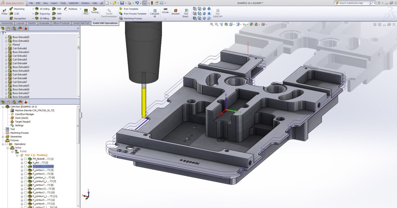 SolidCAM 完全控制+特征识别