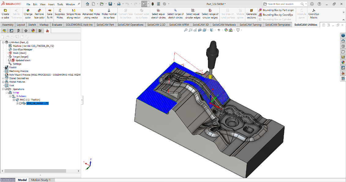 SolidCAM HSR&HSM | 3D高速铣削加工6