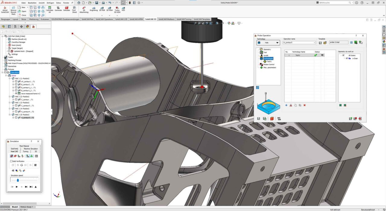 SolidCAM 在线检测2