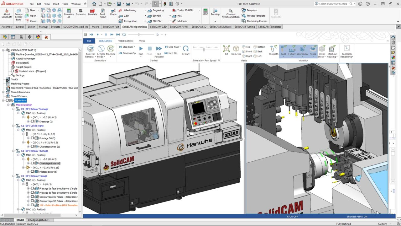 SolidCAM 机床仿真1