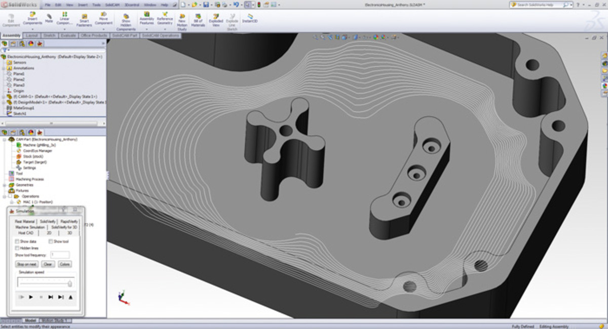 SolidCAM 独有的iMachining刀具路径1
