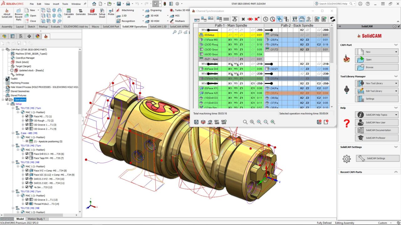 SolidCAM 走心机加工编程1