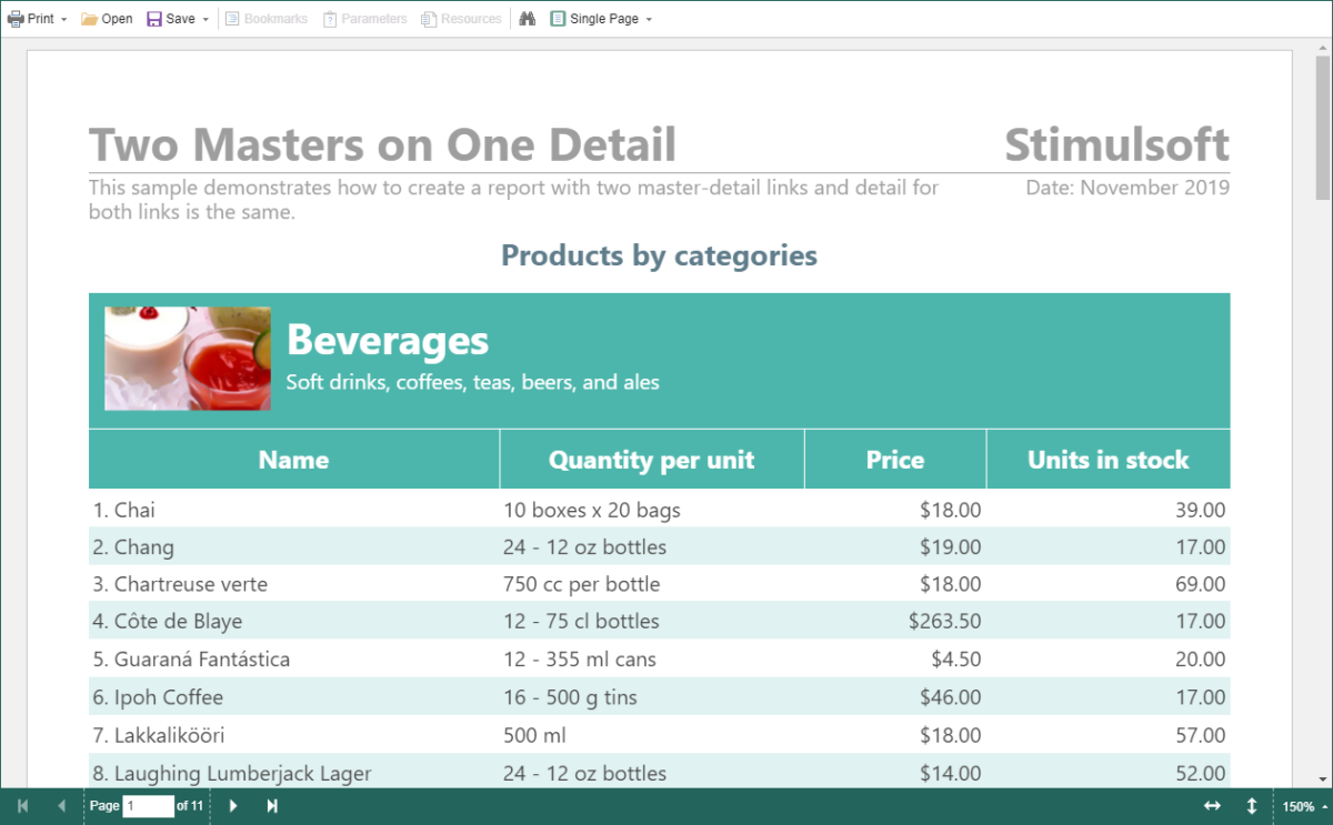 Stimulsoft Reports.Web 查看报告