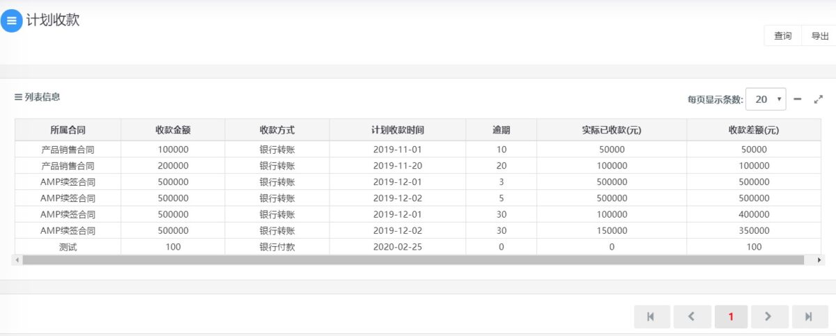 安码UCM 合同管理 功能模块 12