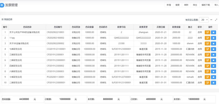 安码UCM 合同管理 功能模块 13