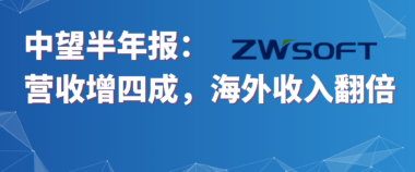 中望软件发布半年报：总营收增四成，海外收入翻倍