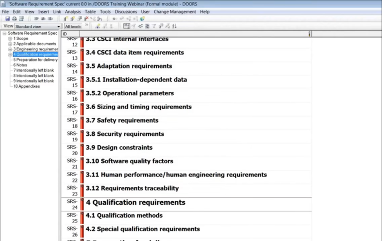 IBM Rational DOORS 操作界面 06