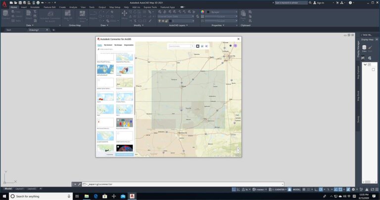 AutoCAD Map 3D 操作界面 06