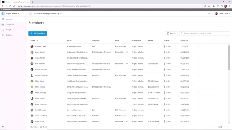 BIM Collaborate Pro 操作界面 01