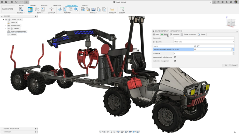 FUSION 360 – NESTING & FABRICATION EXTENSION 操作界面 03