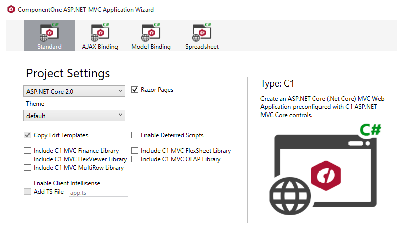 Visual Studio Razor Pages 模板 01