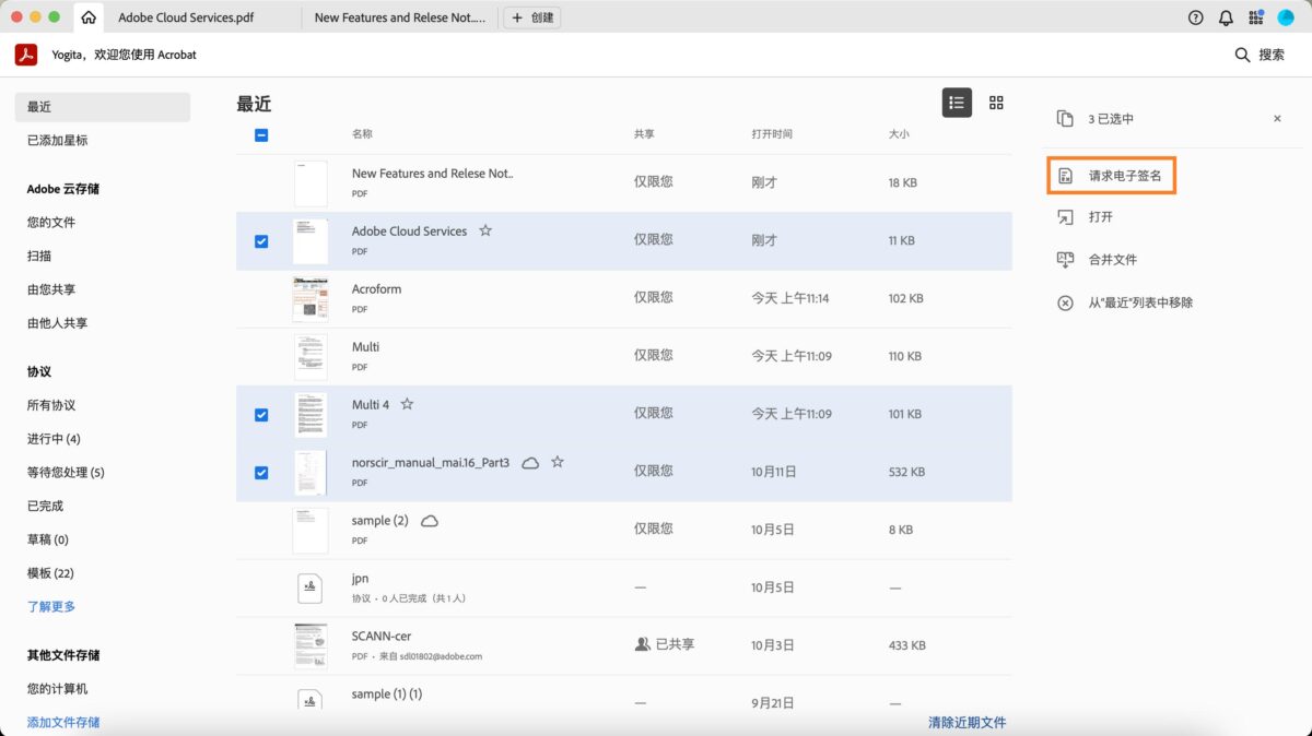 Adobe Acrobat Pro 请求对不同格式的文件进行签名1