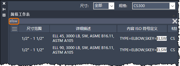 AutoCAD Plant 3D 管道等级库查看器列自定义 （2025 版新增功能）3