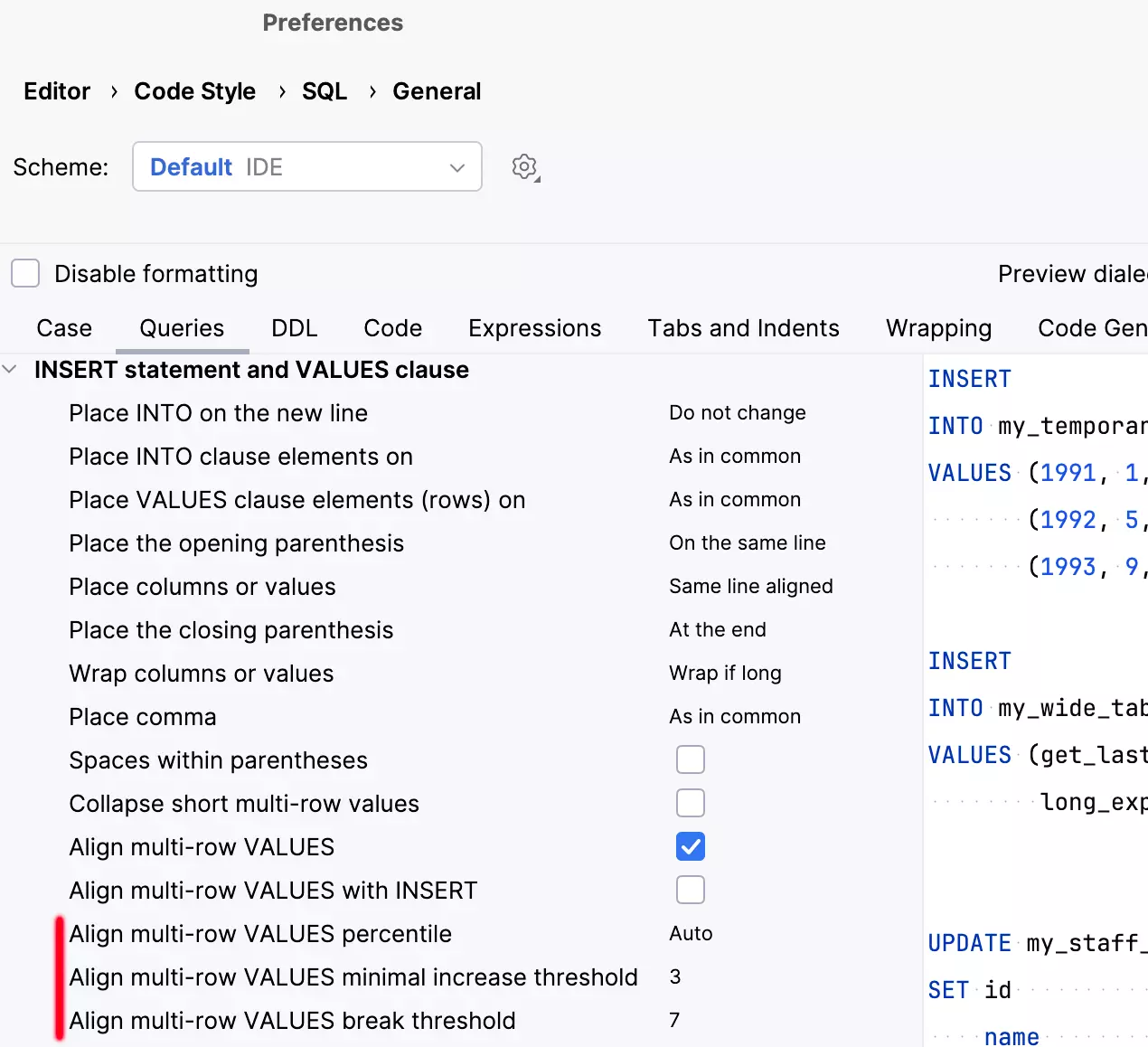 DataGrip 处理代码4